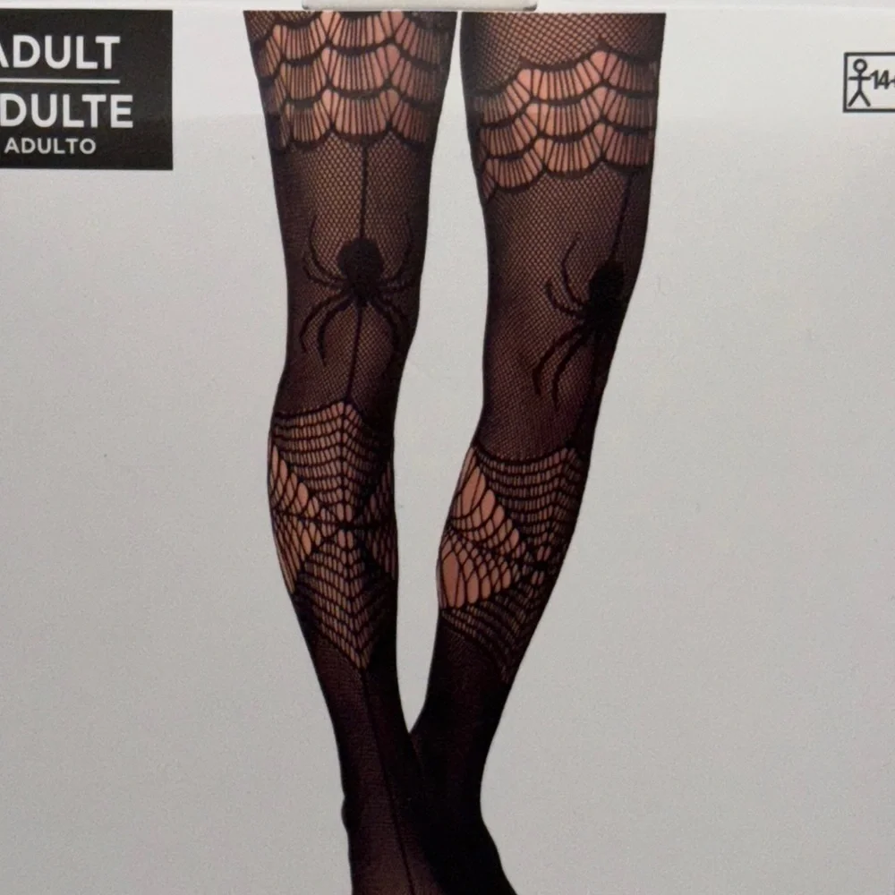Spider and Webs Stockings - Black